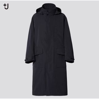 ジルサンダー(Jil Sander)のオーバーサイズフーデッドロングコート　+J ユニクロ　ジルサンダー(ステンカラーコート)