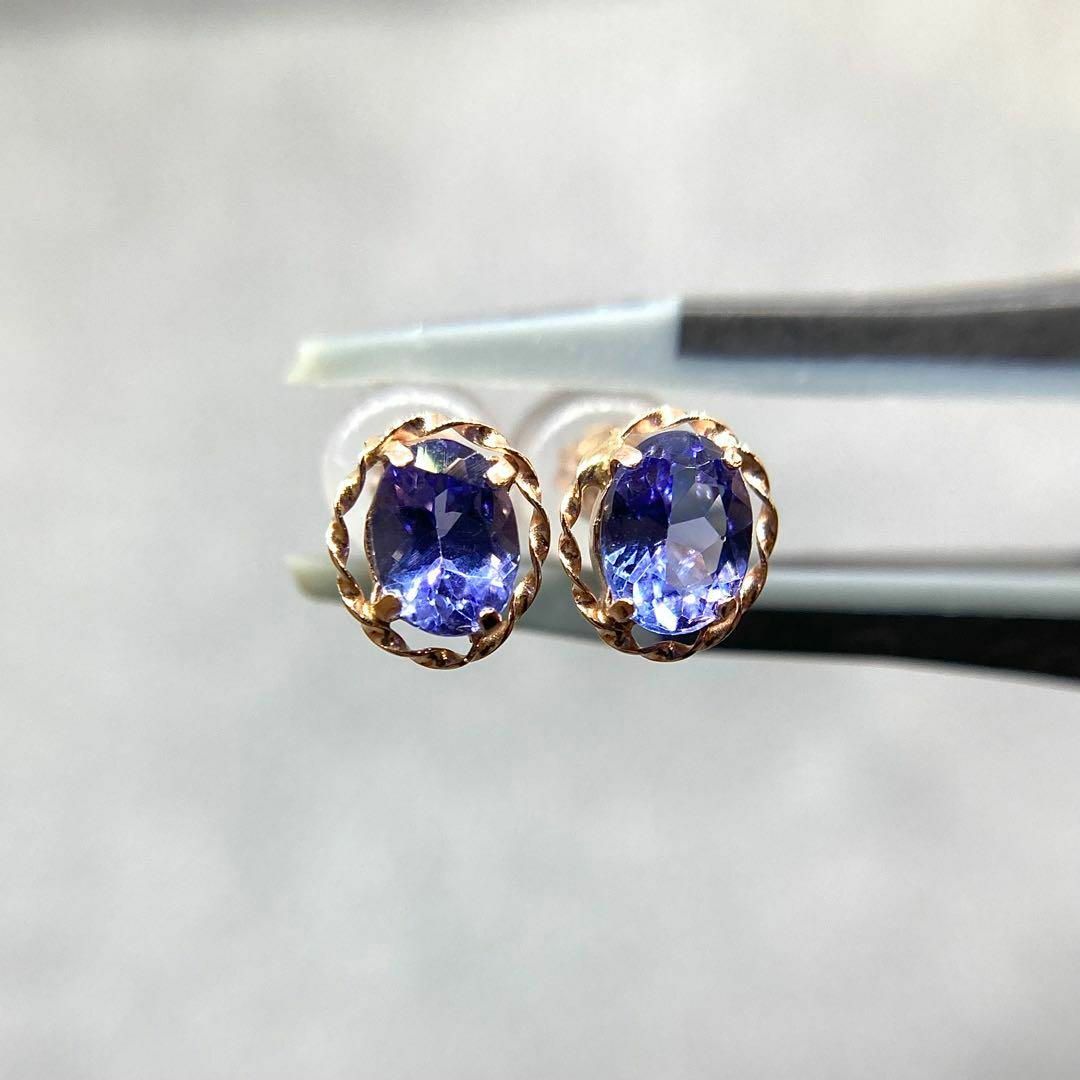 天然タンザナイト  ピアス1ct k18 ¥