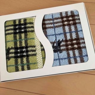 バーバリー(BURBERRY)のBURBERRYバーバリー ウォッシュタオル 2枚 ハンドタオル(タオル/バス用品)