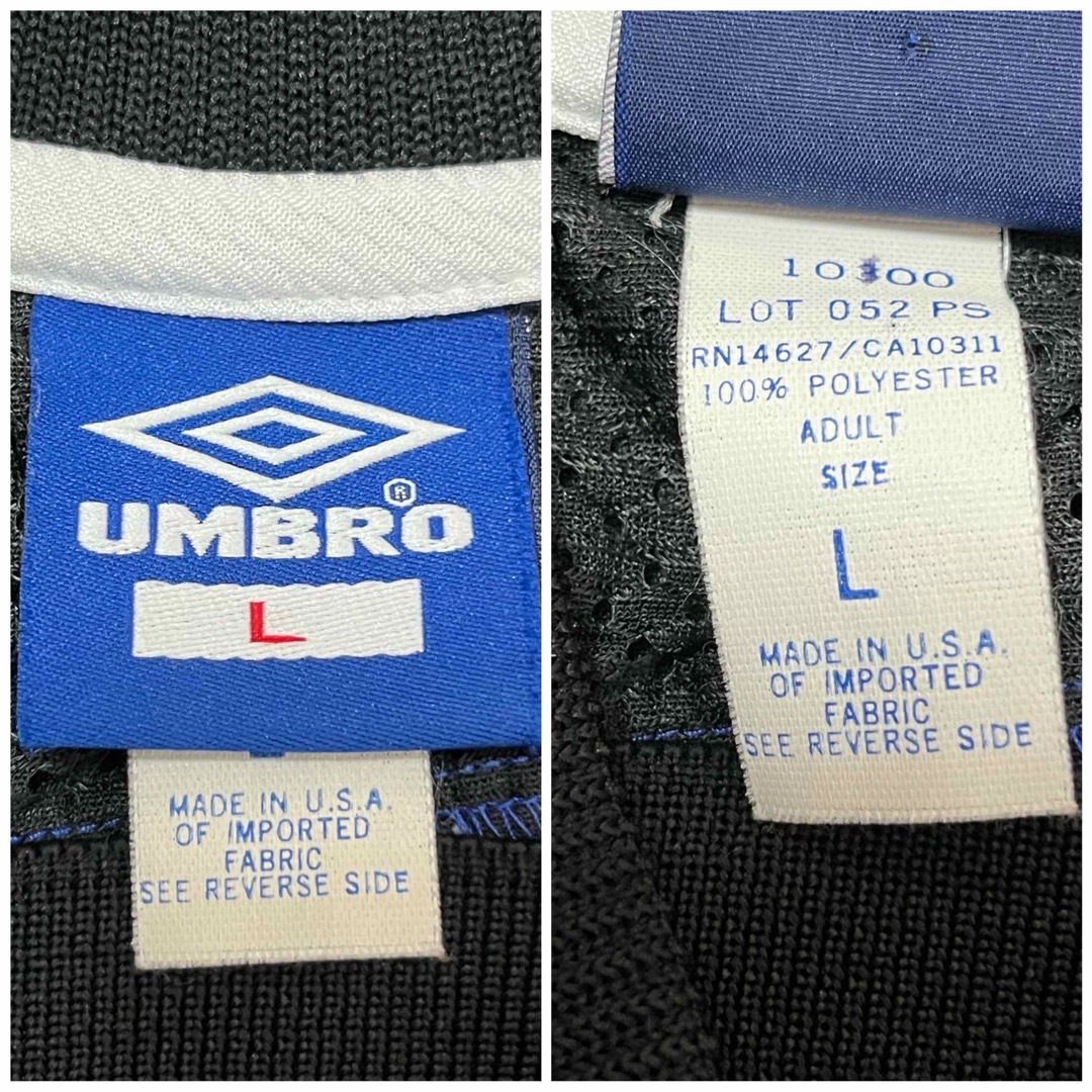 UMBRO(アンブロ)の【UMBRO】アンブロ 90s USA製 ゲームシャツ メッシュ地 センターロゴ メンズのトップス(Tシャツ/カットソー(半袖/袖なし))の商品写真