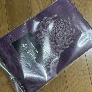 浴衣帯 半幅帯 紫 シルバー 花柄(浴衣帯)