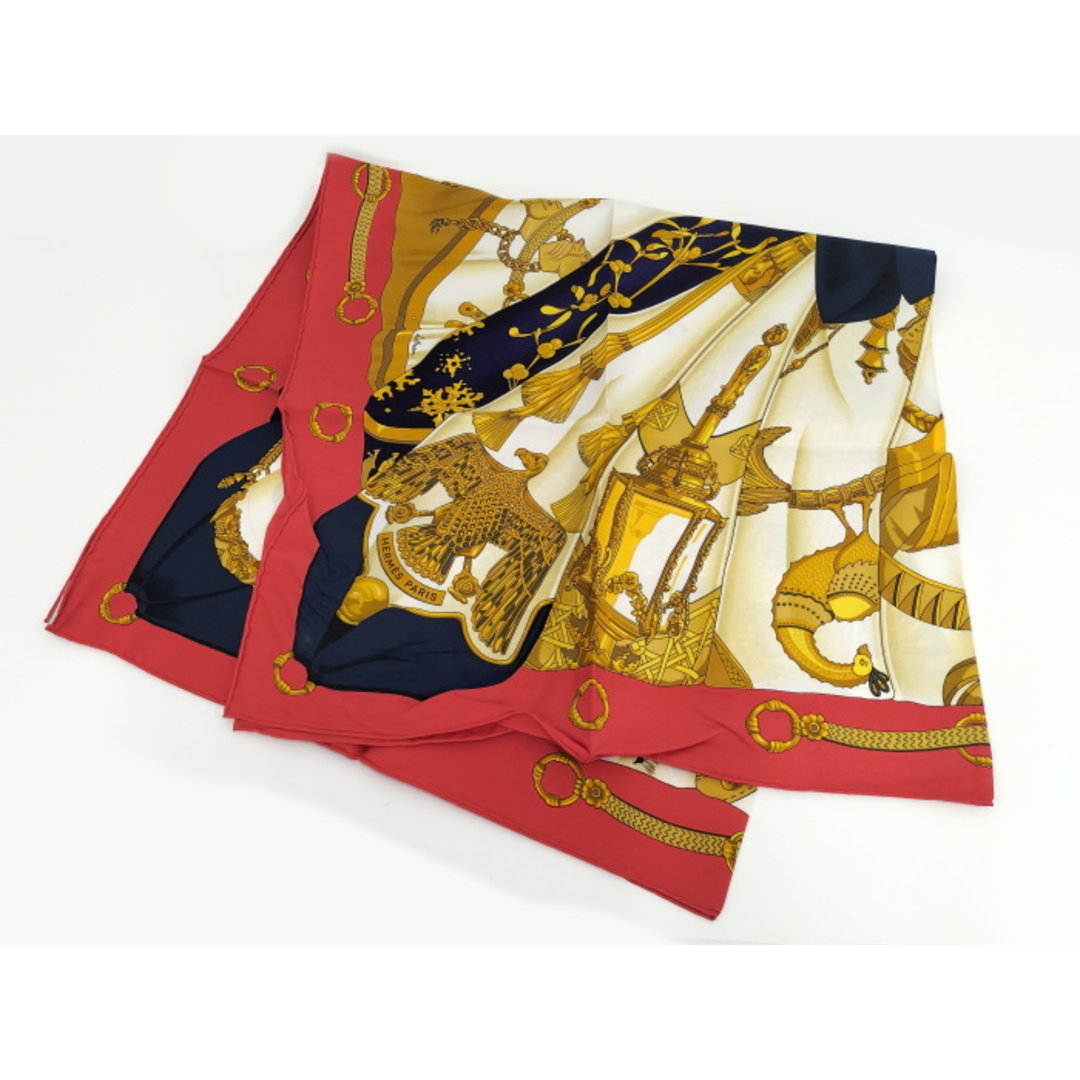 HERMES 大判スカーフ カレ90 Soleil de soie シルクの太陽 - バンダナ