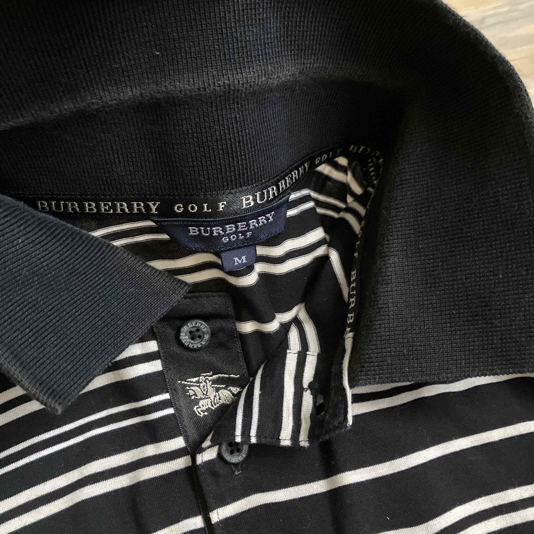 BURBERRY(バーバリー)のバーバリーゴルフ　ボーダー半袖ポロシャツ　綿100% 三陽商会　日本製 メンズのトップス(ポロシャツ)の商品写真