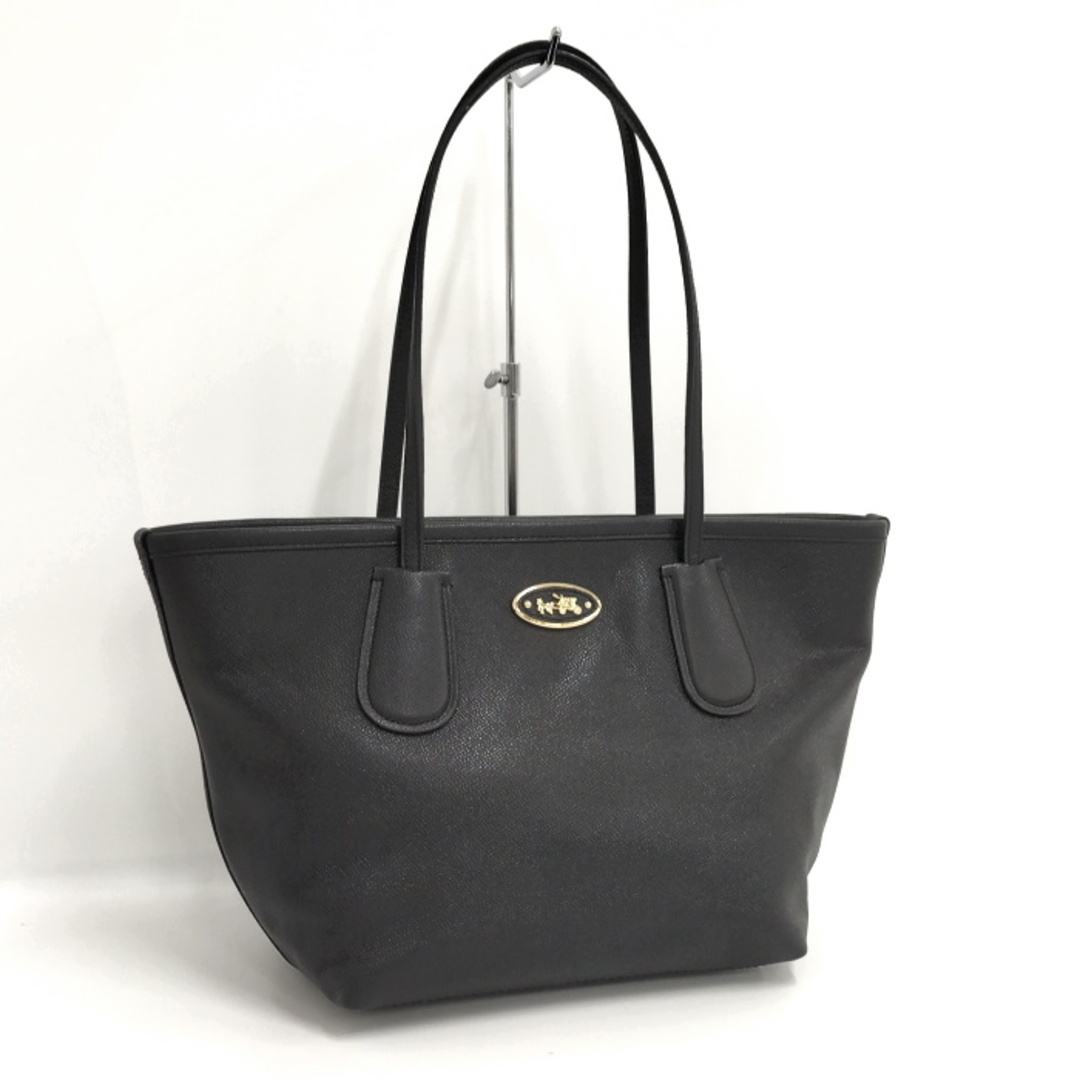 COACH - COACH トートバッグ 馬車 レザー ブラック F1482の通販 by