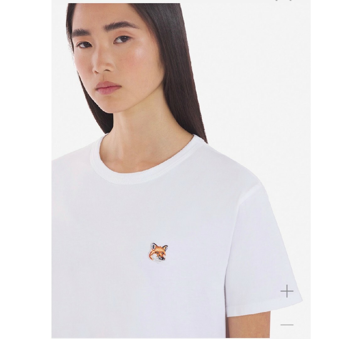 MAISON KITSUNE'(メゾンキツネ)のMAISON KITSUNE(メゾン キツネ) Tシャツ　ホワイト　L　新品 レディースのトップス(Tシャツ(半袖/袖なし))の商品写真