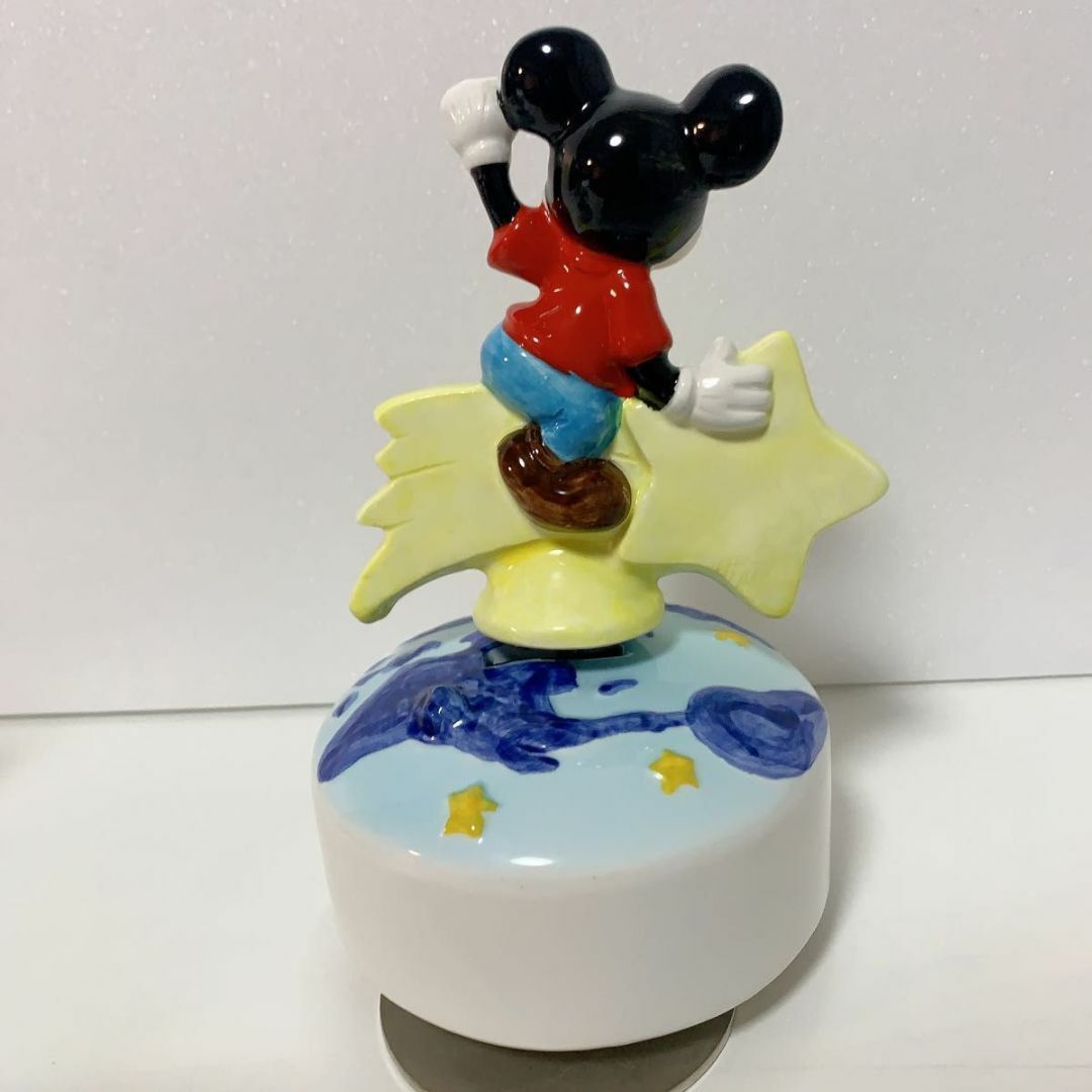 Disney(ディズニー)の希少品　 ディズニー　ミッキー　ミニー　オルゴール　陶器　レトロ　置き物　美品 インテリア/住まい/日用品のインテリア小物(オルゴール)の商品写真