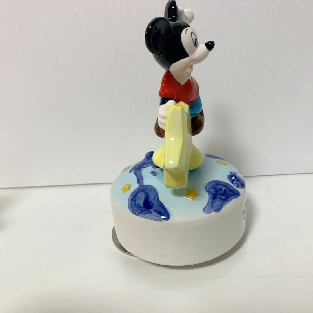 Disney(ディズニー)の希少品　 ディズニー　ミッキー　ミニー　オルゴール　陶器　レトロ　置き物　美品 インテリア/住まい/日用品のインテリア小物(オルゴール)の商品写真