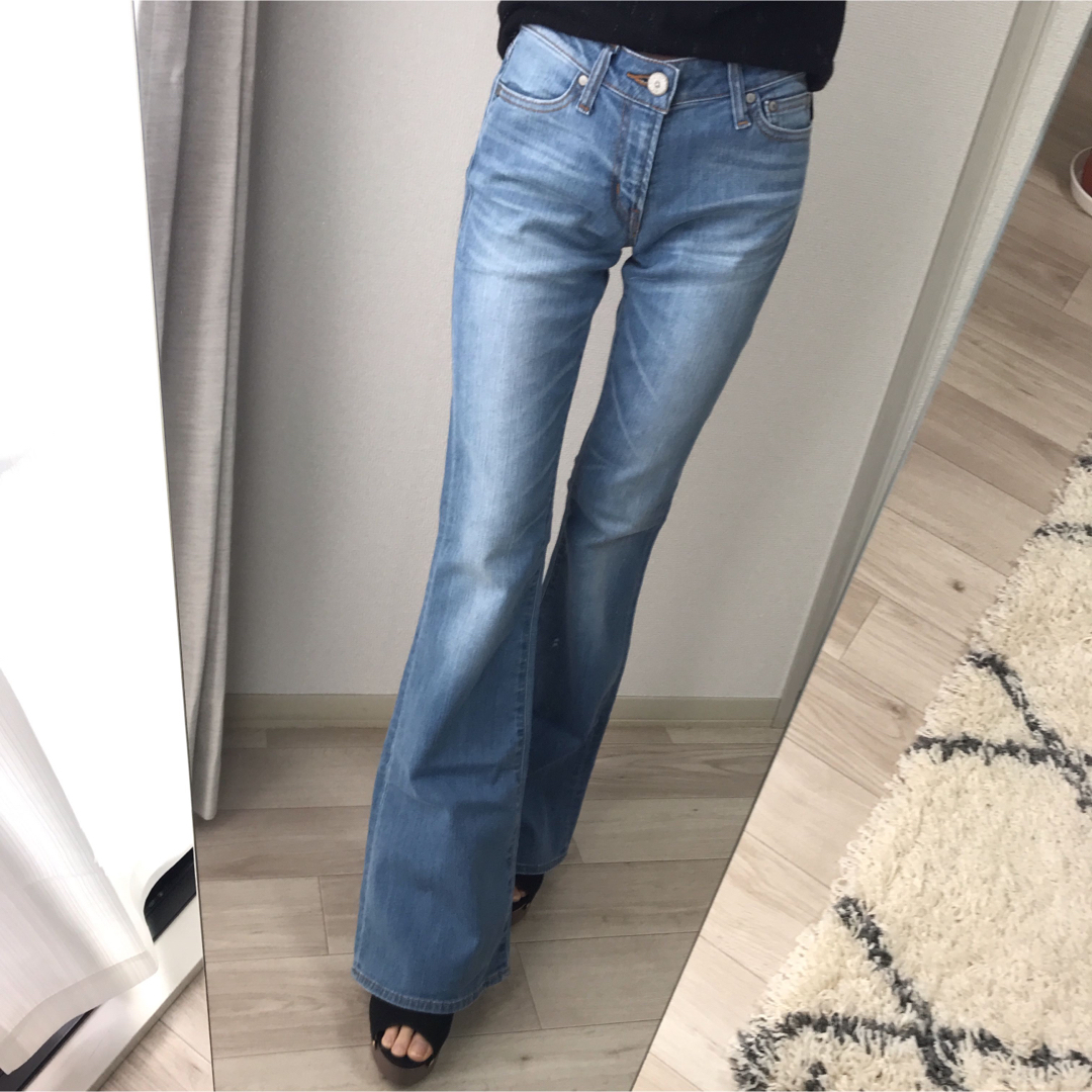 moussy フレアデニムパンツ 25インチ SLY rienda ZARA | フリマアプリ ラクマ