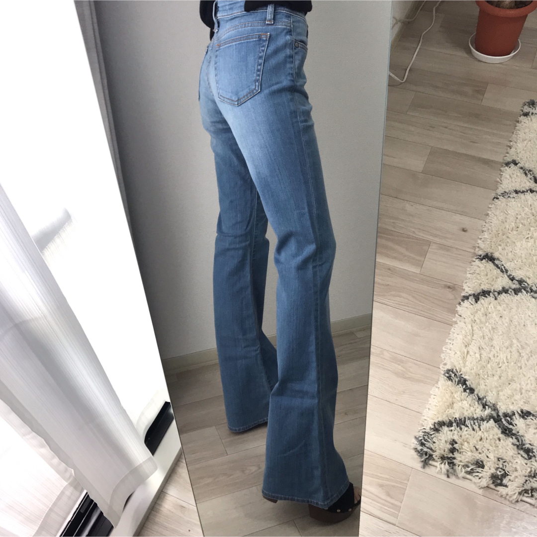 moussy フレアデニムパンツ 25インチ SLY rienda