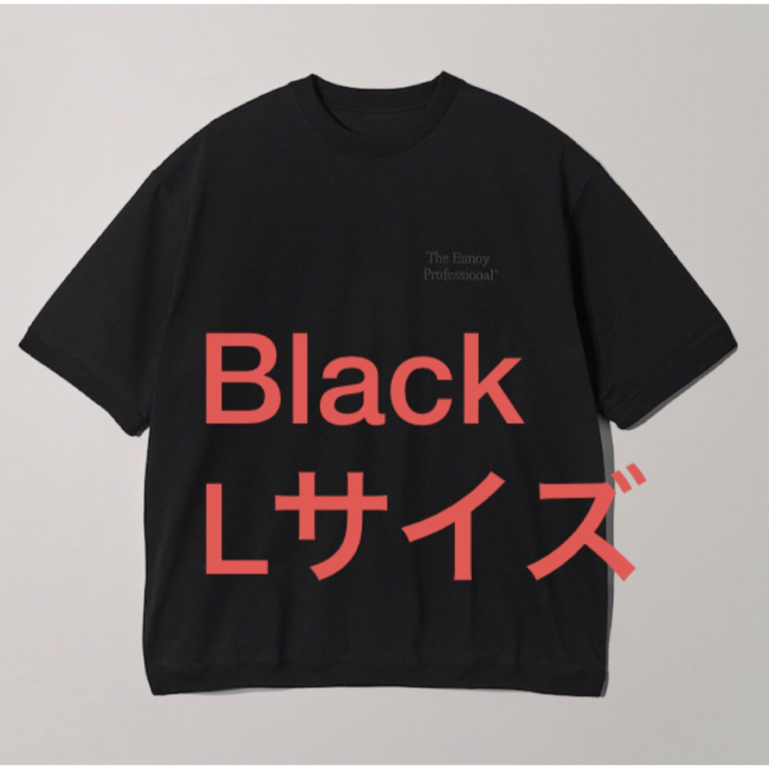 Tシャツ/カットソー(半袖/袖なし)ENNOY Short sleeve hem rib tee BLACK L