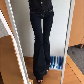 moussy - moussy フレアデニムパンツ 23インチ SLY rienda GYDAの通販