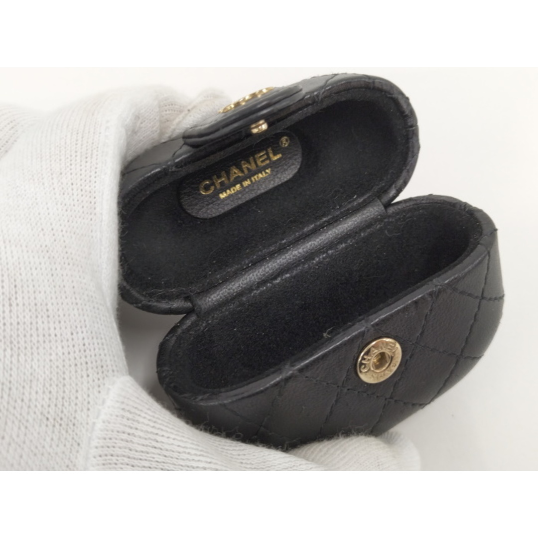 CHANEL - CHANEL AirPods Pro ケース マトラッセ ブラックの通販 CHANEL - CHANEL AirPods Pro ケース マトラッセ ブラックの通販