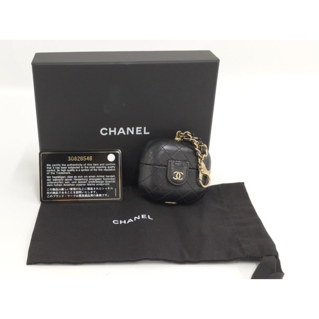 CHANEL AirPods Pro ケース マトラッセ ブラック