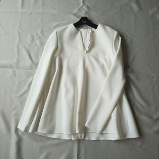 YOKO CHAN Pearl Blouse GINZA6限定色 白 36