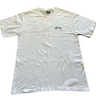 ステューシー(STUSSY)のSTUSSY   メンズTシャツ　MサイズTシャツ　ホワイトTシャツ(Tシャツ/カットソー(半袖/袖なし))