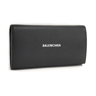 バレンシアガ(Balenciaga)のBALENCIAGA 二つ折り長財布 レザー ブラック 650874(長財布)