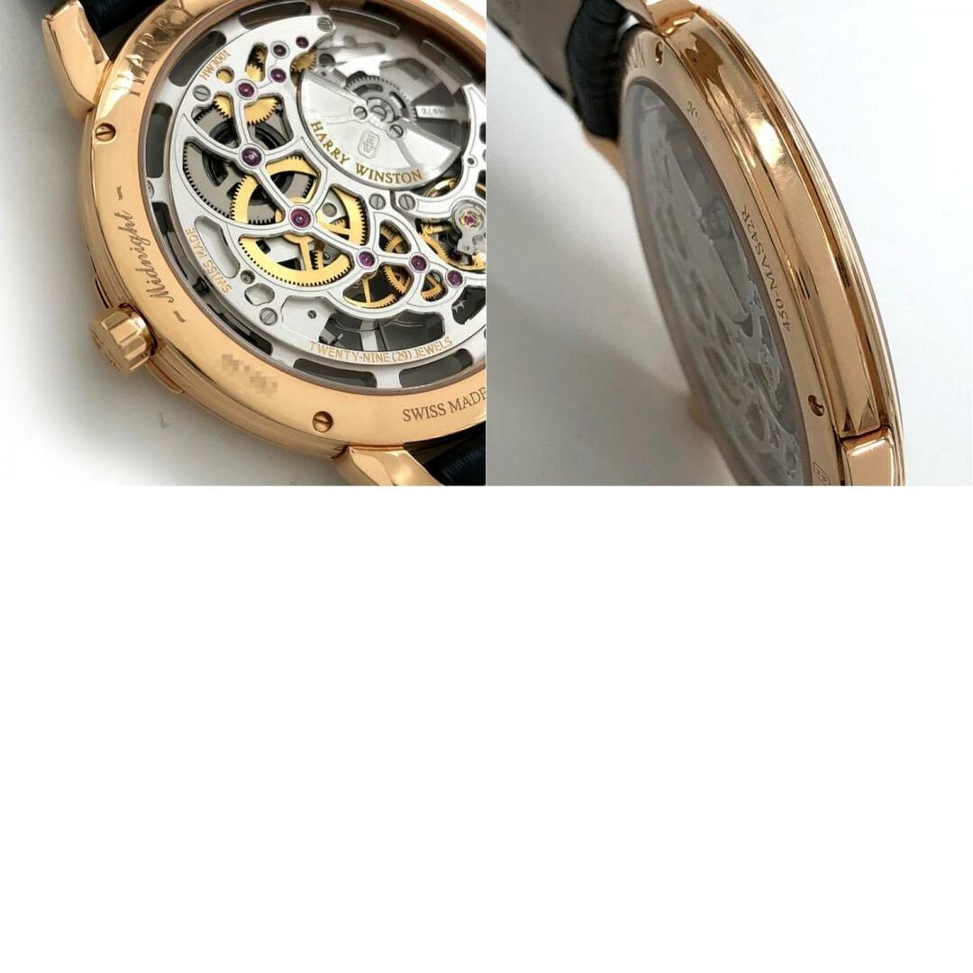 ハリーウィンストン HARRY WINSTON ミッドナイト 450-MA42W シルバー 750WG 自動巻き メンズ 腕時計