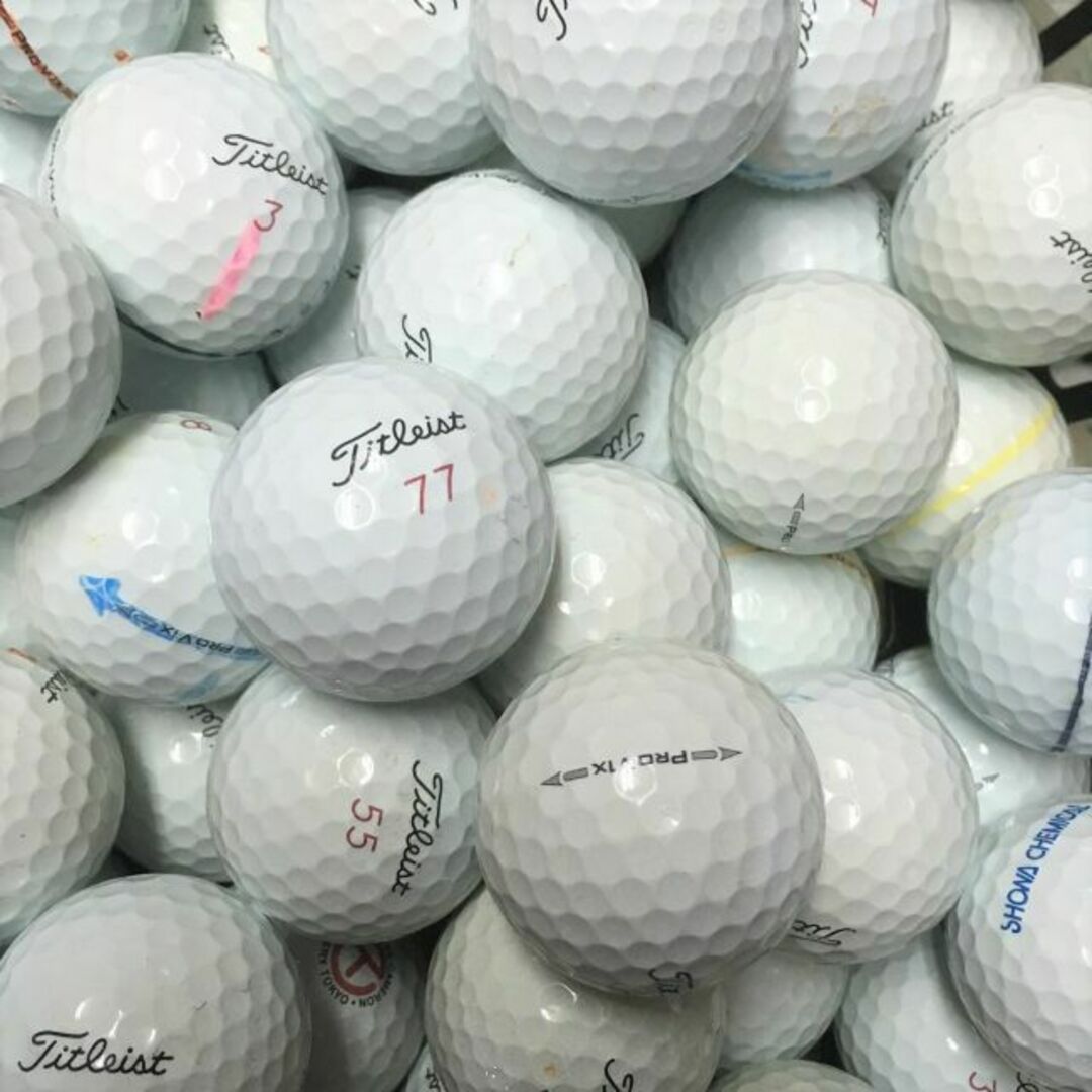 Titleist - タイトリスト Pro V1x 年代混合 ホワイト ロストボール 50 ...