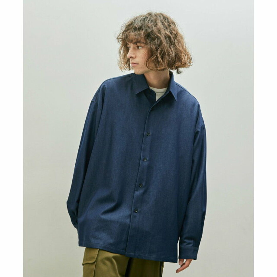 JUNRED(ジュンレッド)の【ブラック（01）】セットアップ対応 / テンセルタッチドレープビッグシャツ メンズのトップス(シャツ)の商品写真