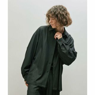 ジュンレッド(JUNRED)の【ブラック（01）】セットアップ対応 / テンセルタッチドレープビッグシャツ(シャツ)