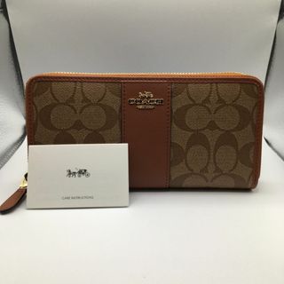 コーチ(COACH)の☆COACH☆新品未使用 シグネチャーPVCレザー ブラウン 長財布(財布)