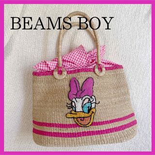 レディースBEAMS BOY / 40th別注 Disney ミニーマウスのカゴバッグ