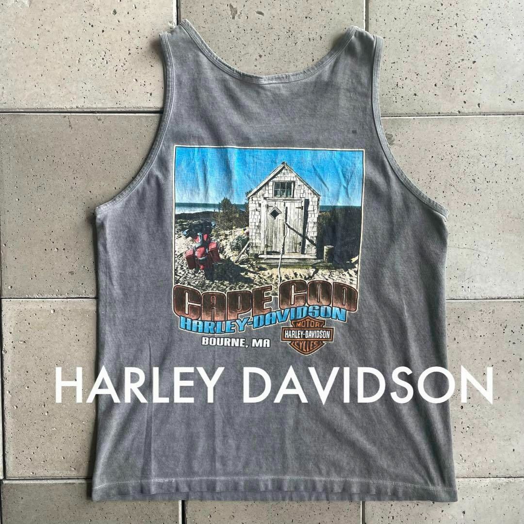 Harley Davidson(ハーレーダビッドソン)のHARLEY DAVIDSON ハーレーダビッドソン ヴィンテージ タンクトップ メンズのトップス(Tシャツ/カットソー(半袖/袖なし))の商品写真