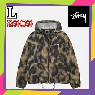 ステューシー(STUSSY)のStussy BEACH SHELL FUR PRINT  ファー L(ナイロンジャケット)