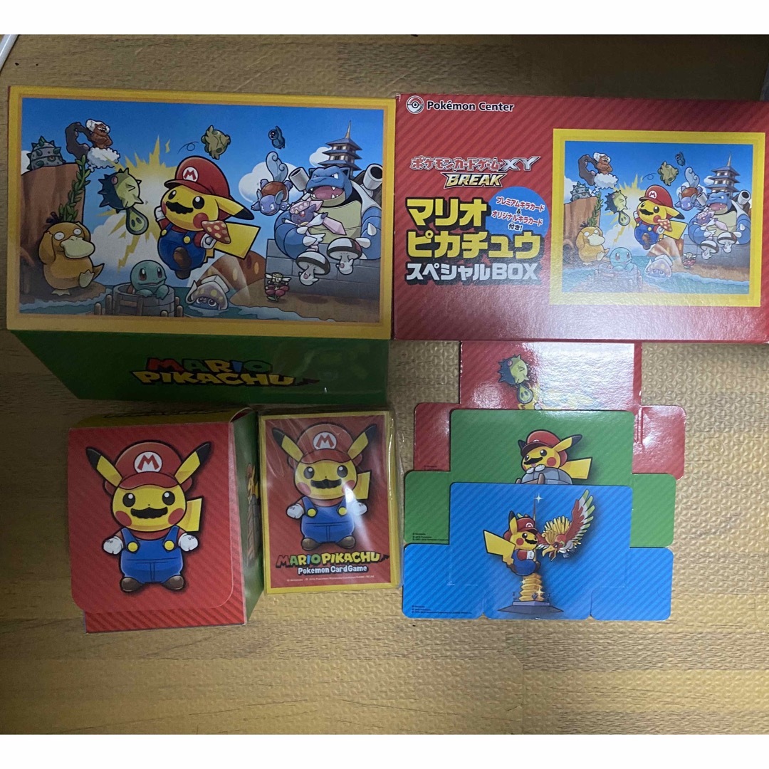 ポケモン(ポケモン)のマリオピカチュウ マリオ XY ピカチュウ ポンチョ エンタメ/ホビーのトレーディングカード(Box/デッキ/パック)の商品写真