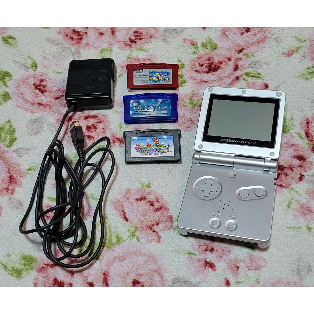 ゲームボーイアドバンスSP 本体 ゲーム機 GBA 任天堂 プラチナシルバー | フリマアプリ ラクマ