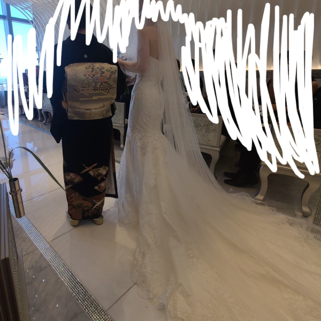 ¥70000→お値下げ　ウェディングドレス　花嫁ドレス　マーメイドドレス