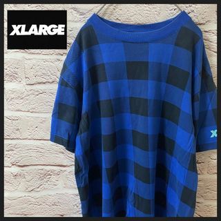 エクストララージ(XLARGE)のXLARGE Tシャツ　チェック柄 メンズ　レディース　[ M ](Tシャツ/カットソー(半袖/袖なし))