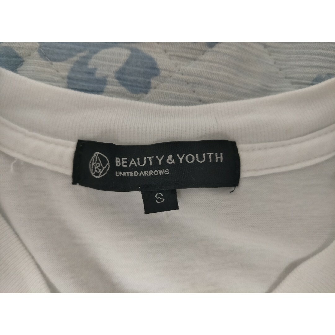 BEAUTY&YOUTH UNITED ARROWS ロゴTシャツ Sサイズ 白 メンズのトップス(Tシャツ/カットソー(半袖/袖なし))の商品写真