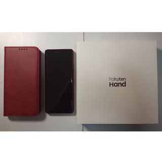 ラクテン(Rakuten)の[美品]Rakuten Hand P710 楽天モバイル クリムゾンレッド(スマートフォン本体)