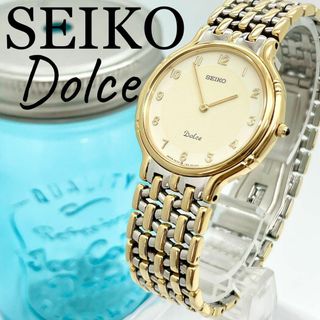 美品◆SEIKO ドルチェ メンズ腕時計 ゴールド 85年製 ビンテージ