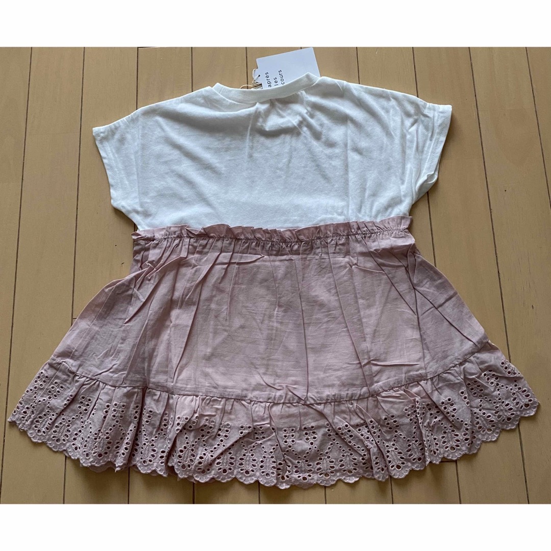 apres les cours(アプレレクール)のアプレレクール ドッキングティアードＴシャツ 120 キッズ/ベビー/マタニティのキッズ服女の子用(90cm~)(Tシャツ/カットソー)の商品写真