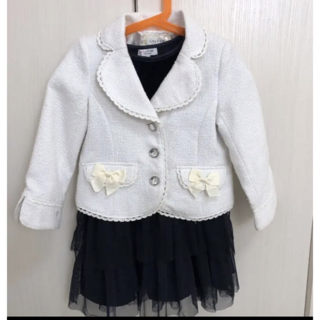 anyFAM(エニィファム)のanyfam 入学式　フォーマル　ワンピース　ジャケット キッズ/ベビー/マタニティのキッズ服女の子用(90cm~)(ドレス/フォーマル)の商品写真