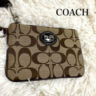 コーチ(COACH)のCoach ポーチ 馬車金具 小銭入れ 小物入れ シグネチャー キャンバス(ポーチ)