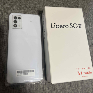 ゼットティーイー(ZTE)のLibero 5G Ⅲ  ホワイト   Y!mobile(スマートフォン本体)