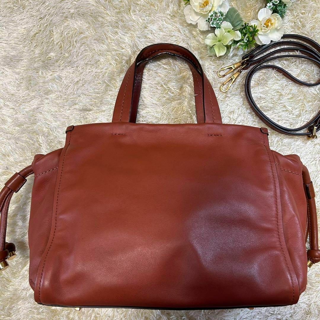 MARC JACOBS(マークジェイコブス)の【美品】マークジェイコブス 2way ショルダーバッグ 茶 レザー ダブルJ レディースのバッグ(ショルダーバッグ)の商品写真