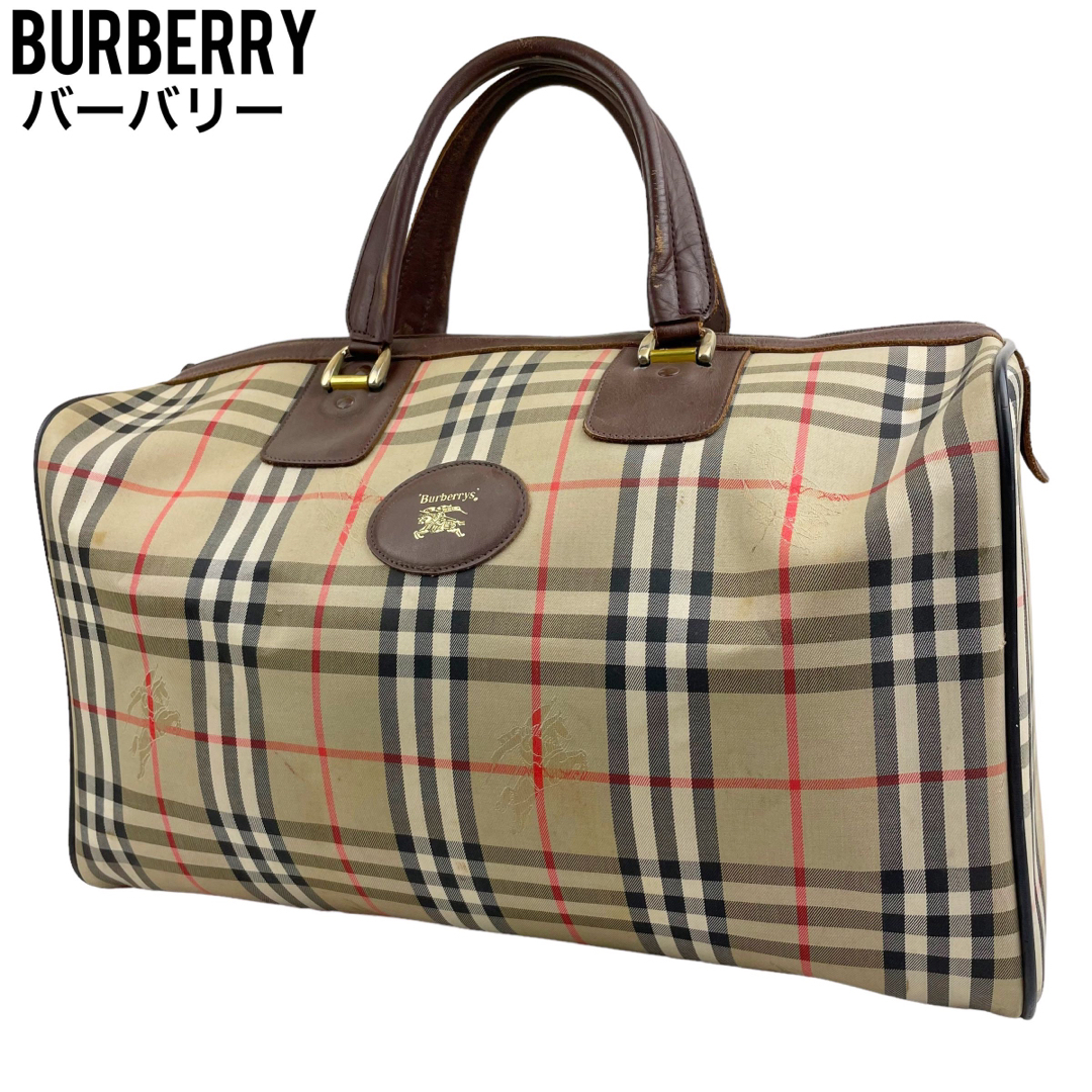 激安買い物サイト 良品 Burberry バーバリー ボストンバッグ ノバ