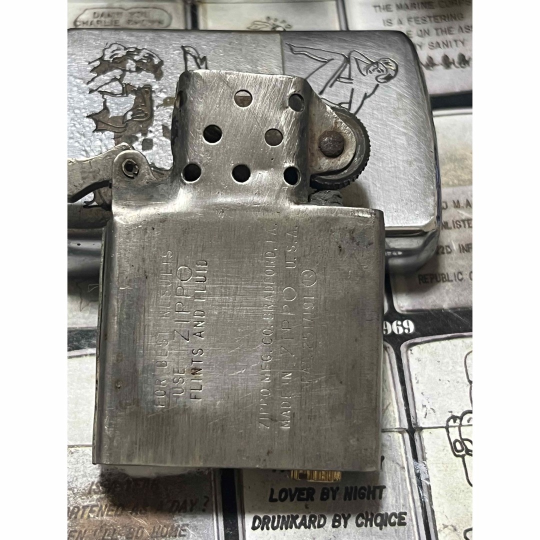 【ベトナムZIPPO】本物 1968年製ベトナムジッポー「ヌードモデル」開高健