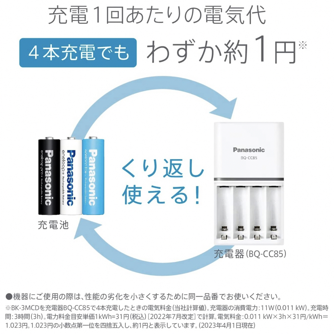 Panasonic(パナソニック)の【新品】エネループプロ 単3×4本 4箱 エンタメ/ホビーのおもちゃ/ぬいぐるみ(その他)の商品写真