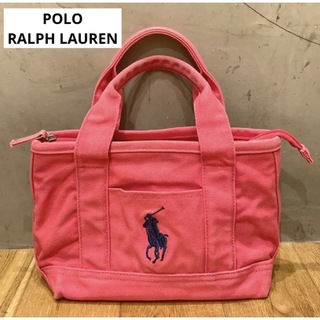 ポロラルフローレン(POLO RALPH LAUREN)の送料込み　ポロラルフローレン　キャンバストートバッグ　ピンク(トートバッグ)