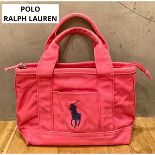 ポロラルフローレン(POLO RALPH LAUREN)の送料込み　ポロラルフローレン　キャンバストートバッグ　ピンク(トートバッグ)