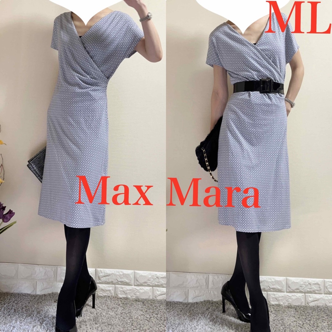 美品！マックスマーラ　Weekend Max Mara 幾何学　ワンピース ML