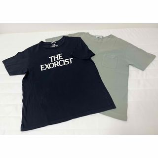 ジーユー(GU)のGU& PLUS ONE メンズ半袖Tシャツ2枚セット　M,Lサイズ(Tシャツ/カットソー(半袖/袖なし))