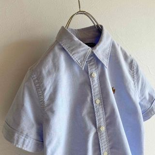 ラルフローレン(Ralph Lauren)のラルフローレン ロゴ刺繍 オックスフォード 半袖 シャツ 7 サックス(シャツ/ブラウス(半袖/袖なし))