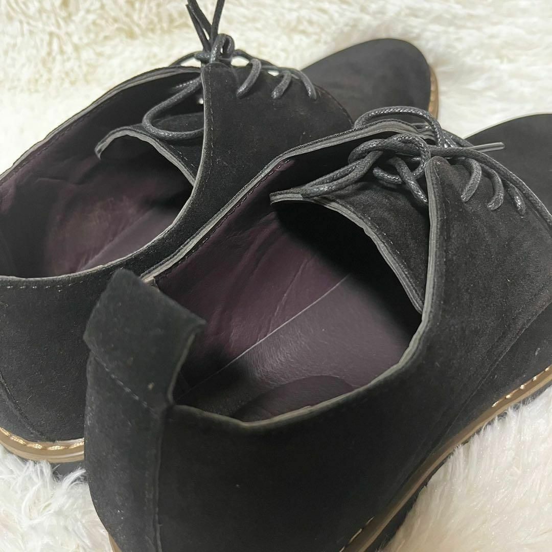 ★26.5cm★ スエードシューズ デッキシューズ ブラック【430】U818 メンズの靴/シューズ(デッキシューズ)の商品写真