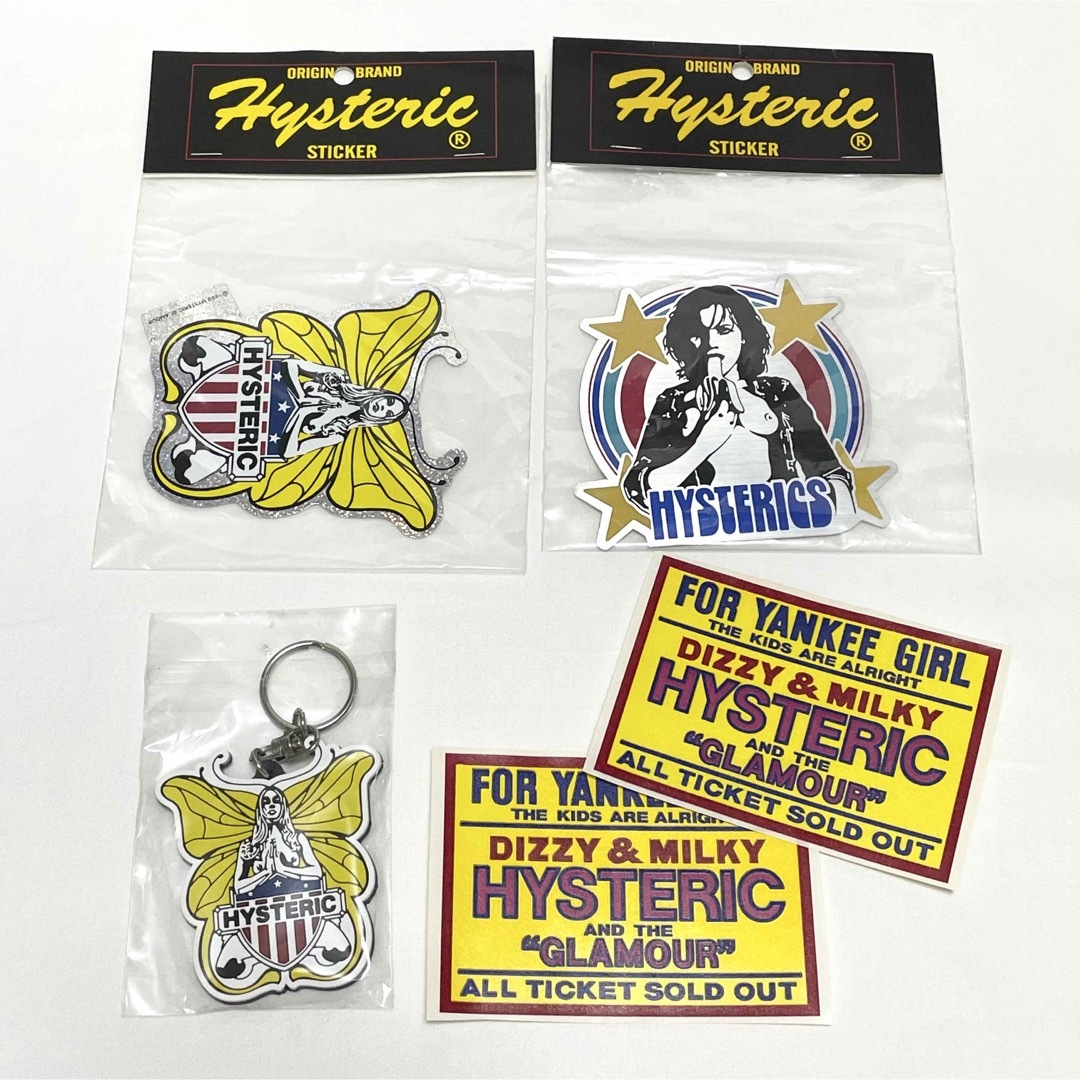 HYSTERICGLAMOUR  ヒステリックグラマー　キーホルダー　ステッカー蝶々